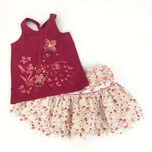 Girl’s Gap Tank Top & Skirt Outfit Size 2T